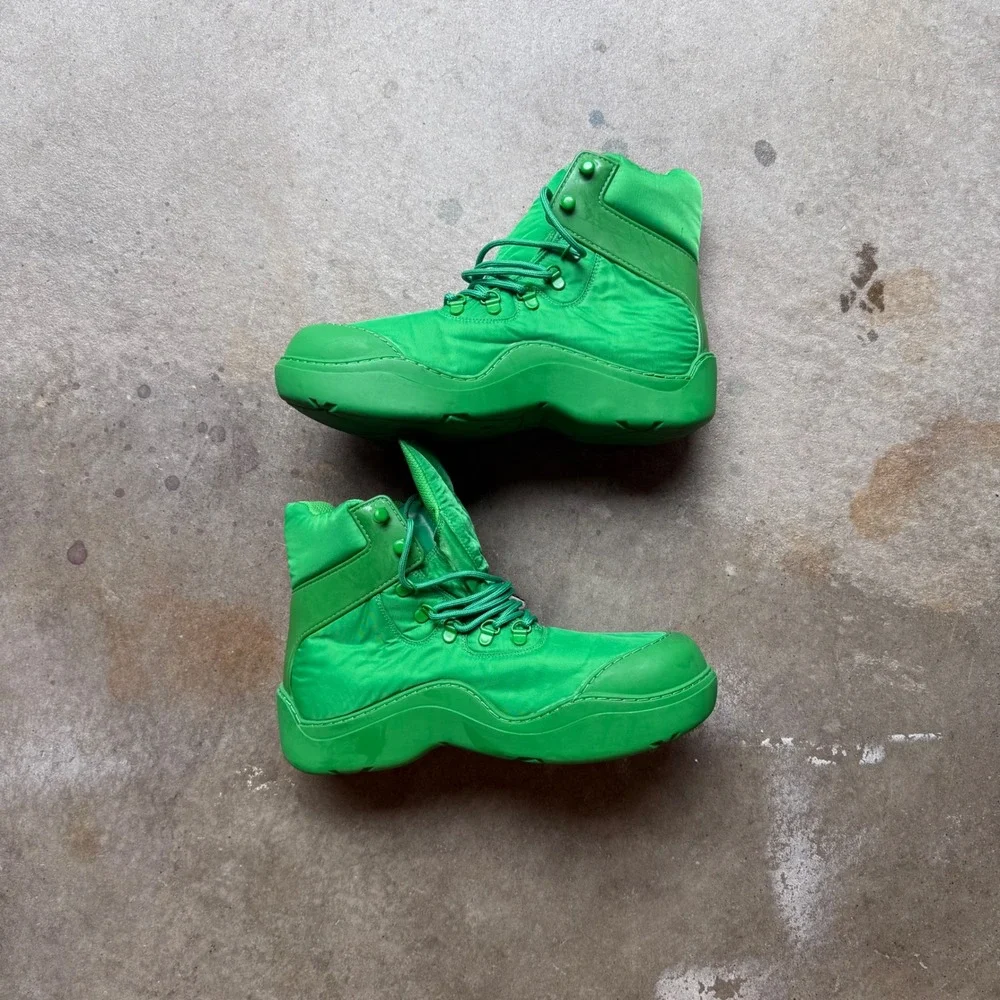 Bottega Veneta Puddle Bomber Boot's Green Mens 44